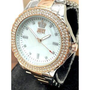 Juicy By Juicy Couture Women's Watch JC/5001 Quartz White Dial Rose Gold Silver